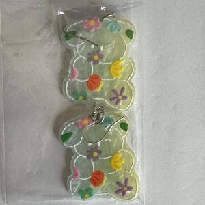 Floral Bear Earrings